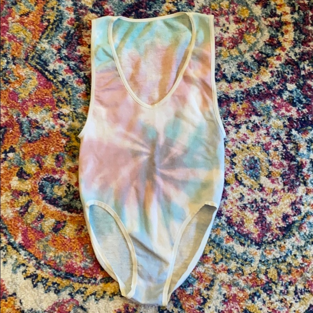 Tie dye urban outfitters bodysuit